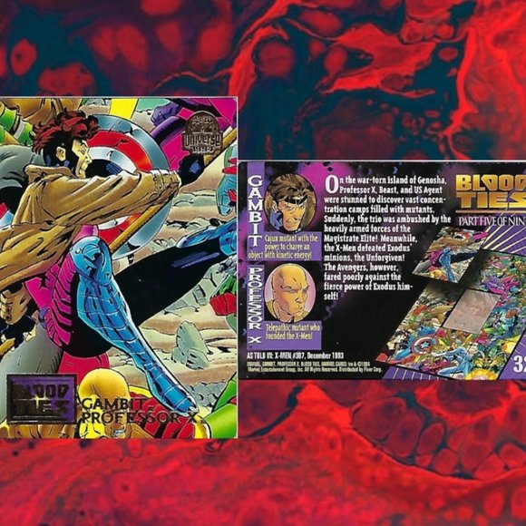 1994 Marvel Trading Cards - Blood Ties Full Set of 9 - Picture 7 of 11